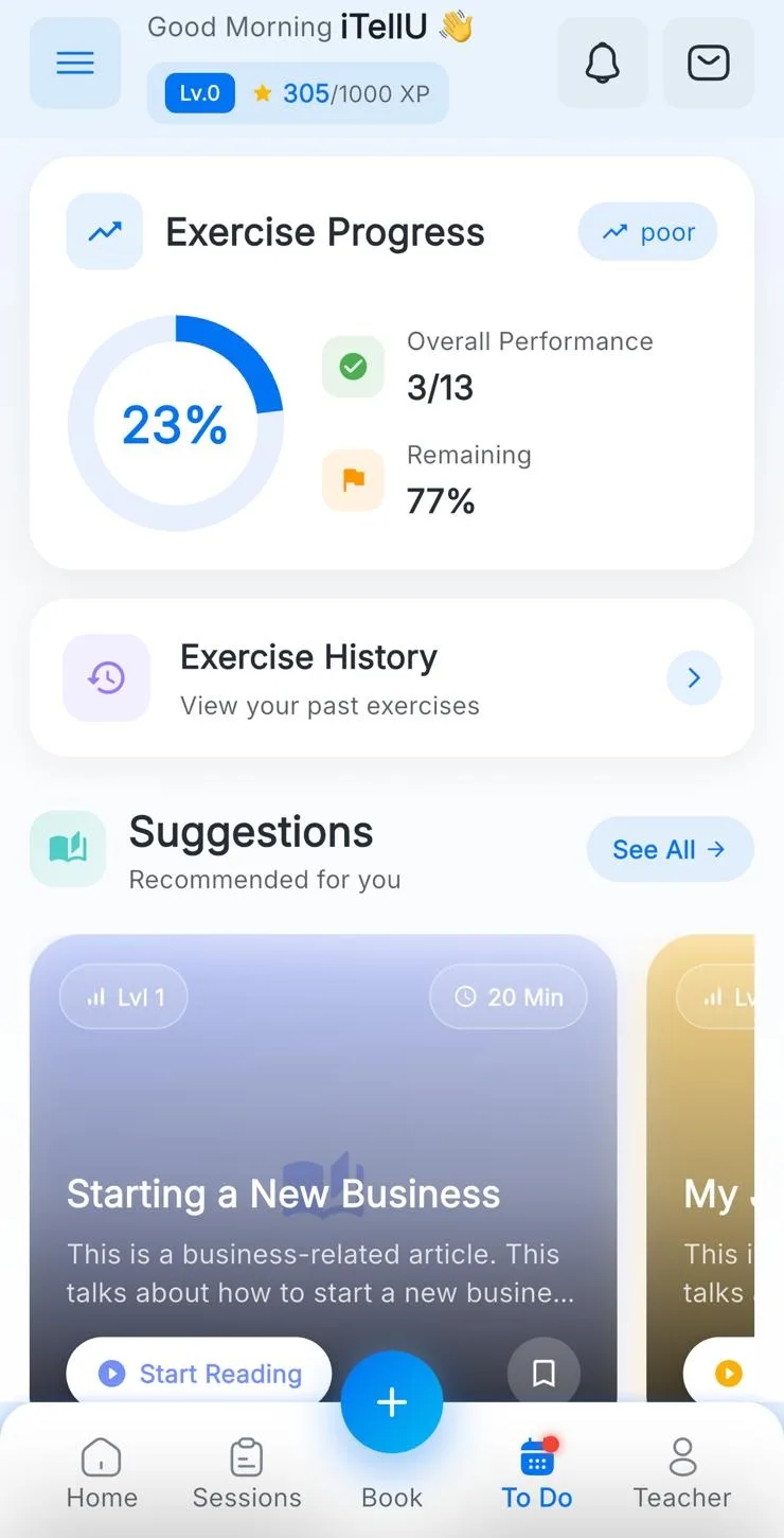 Personalized Speaking Experience