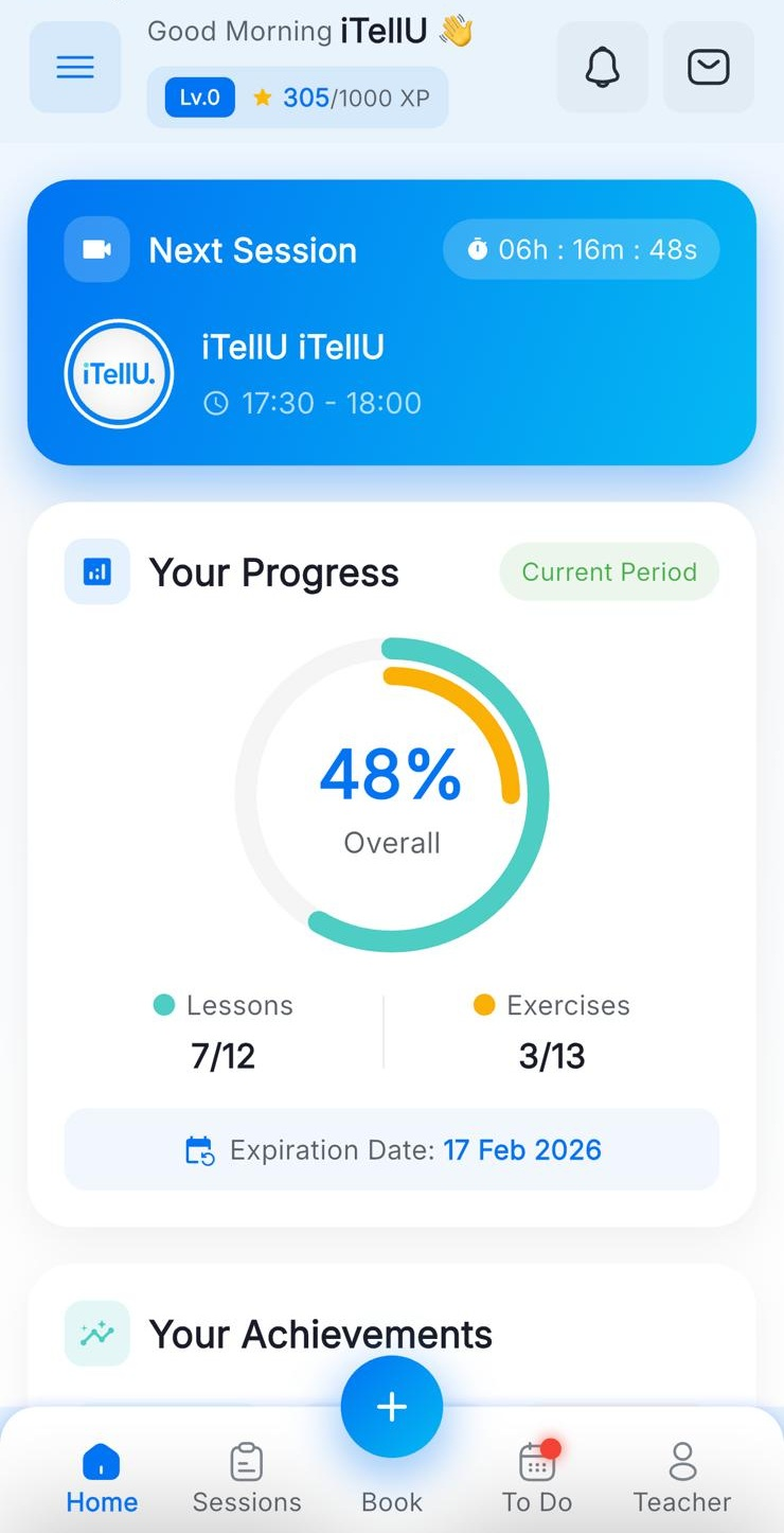 iTellU Progress